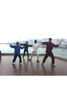 Master Francis Chan teaching PSG Football Team Taichi